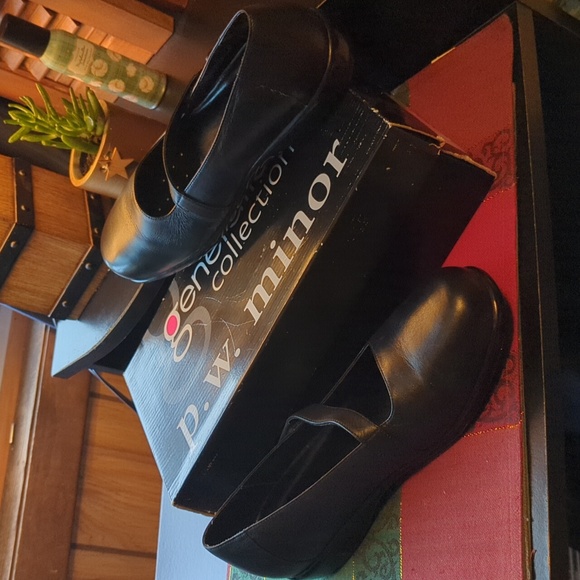 p.w. minor Shoes - PW Minor Classic Mary Jane loafers black leather Women's 9 M NEW NWB